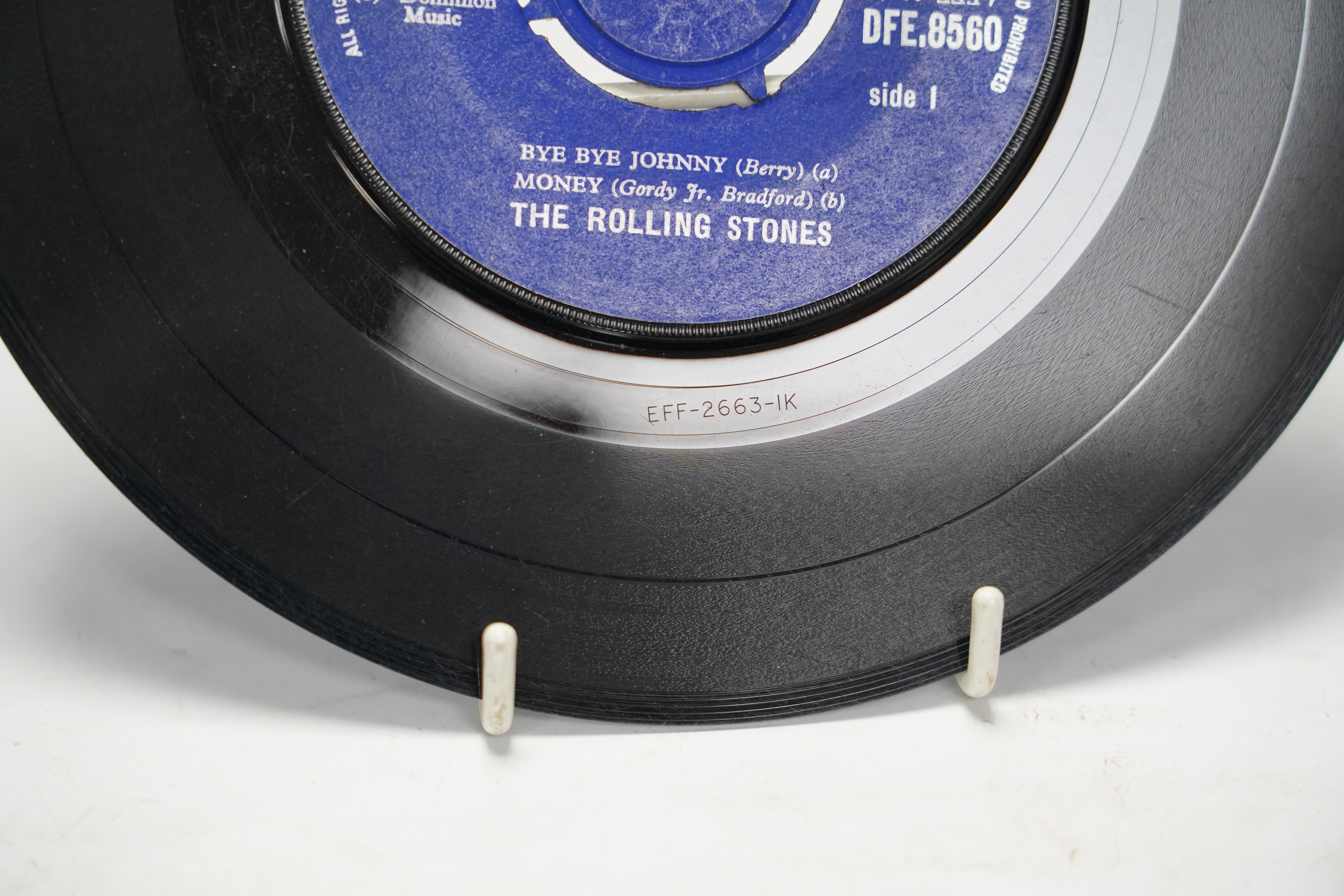Two Tamla Motown demo 7” singles; Michael Jackson; Got To Be There, and Jr. Walker & the All Stars; Take Me Girl, both with printed demo labels, together with nine other 7” singles by The Beatles, The Rolling Stones and